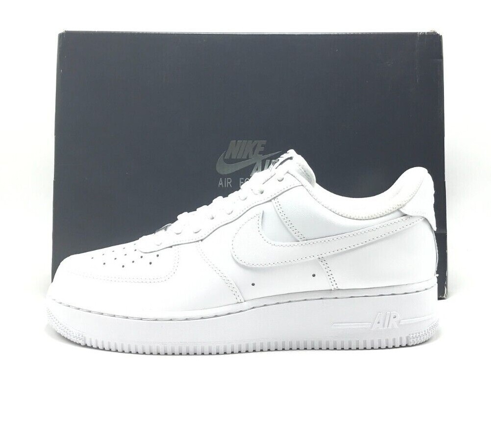 *NEW* MEN NIKE Air Force 1 Low Flyease White/White/White  (FD1146 100) 👍
