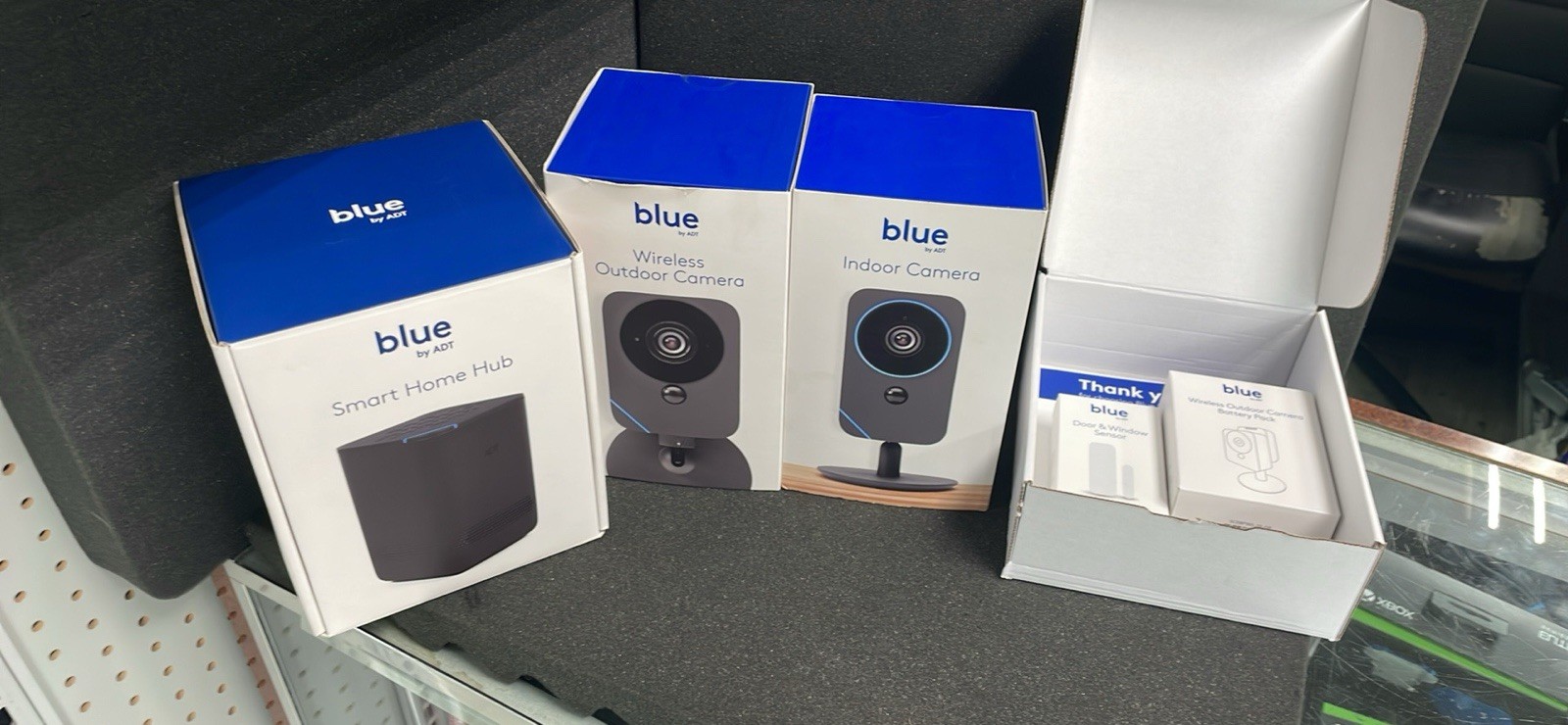 5 Piece Blue By ADT Smart Home Security System With Outdoor Cameras OPEN BOX
