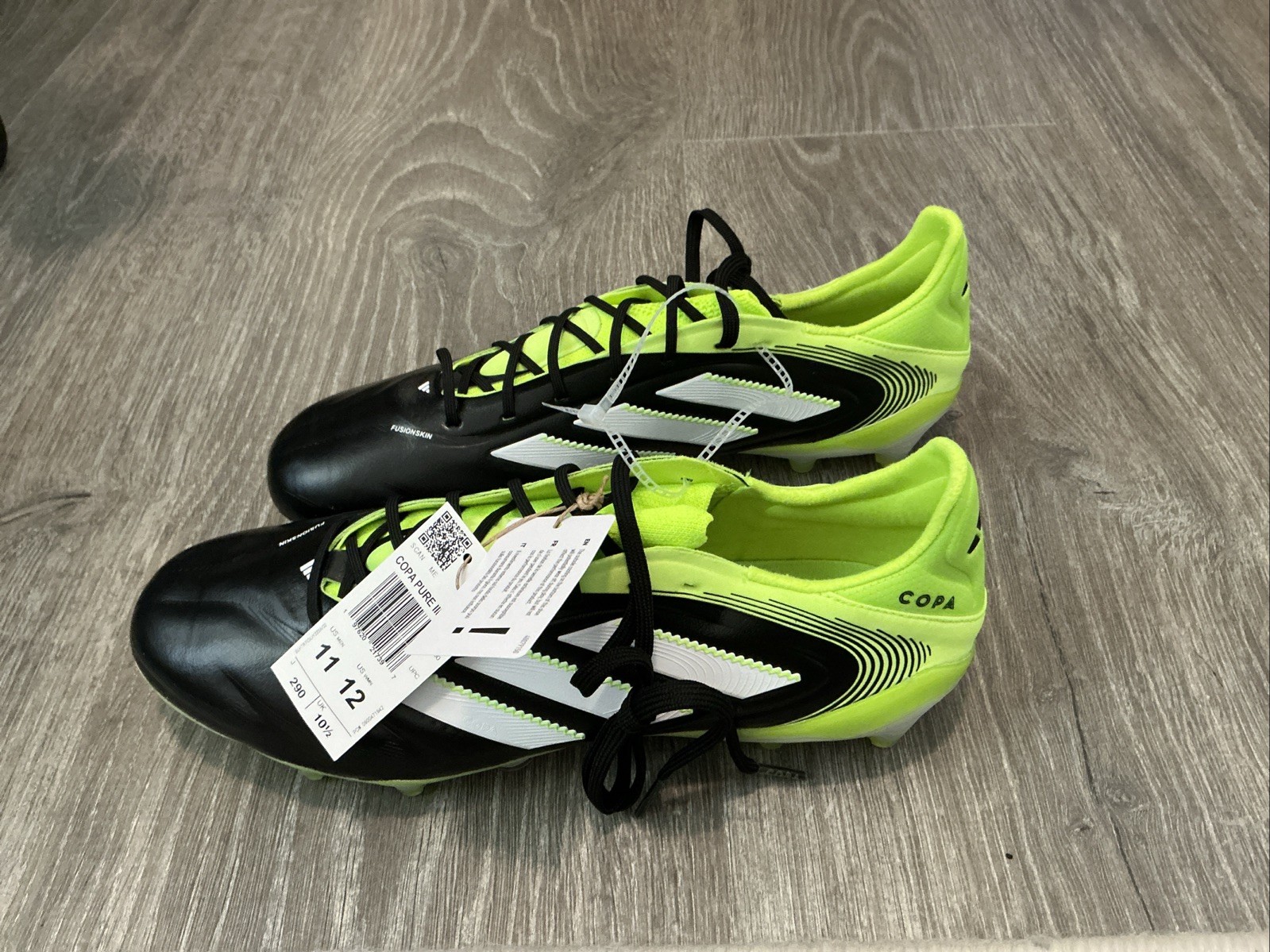 adidas Copa Pure III 3 Elite FG Black/Green Men’s Size 11 NWT JH6304 Cleats