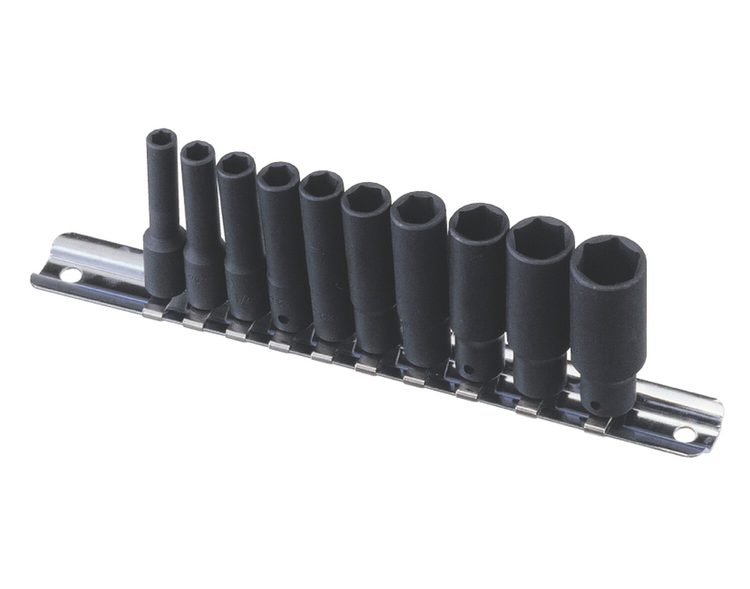 Genius Tools 10 Piece 1/4" Dr. SAE Deep Impact Socket Set - TD-210S