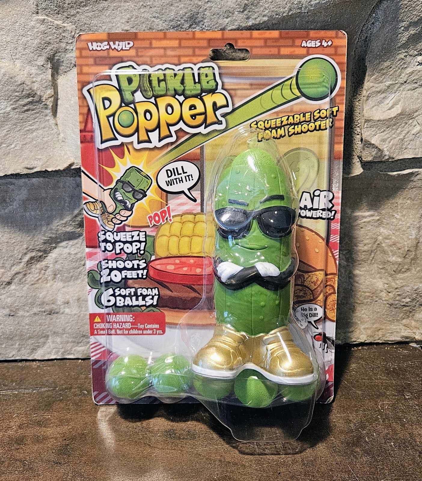 Air Powered PICKLE POPPER  Shoots 20 Feet!