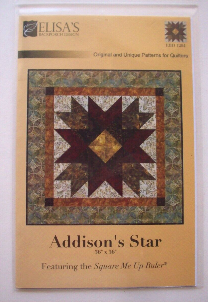 Addison's Star quilt pattern uncut *A3