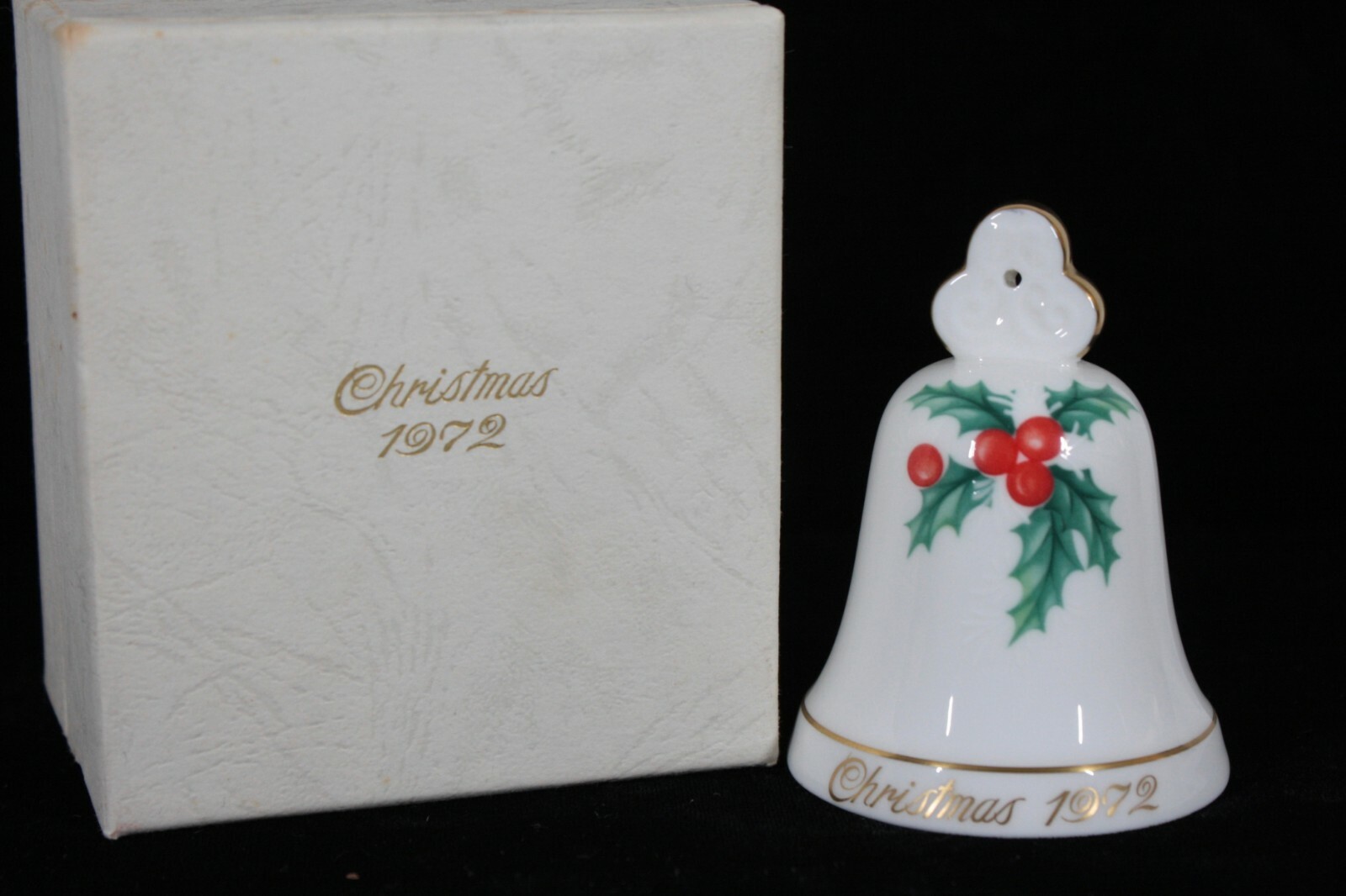 VINTAGE NORITAKE BONE CHINA 1ST EDITION 1972 CHRISTMAS BELL IN PRESENTATION BOX