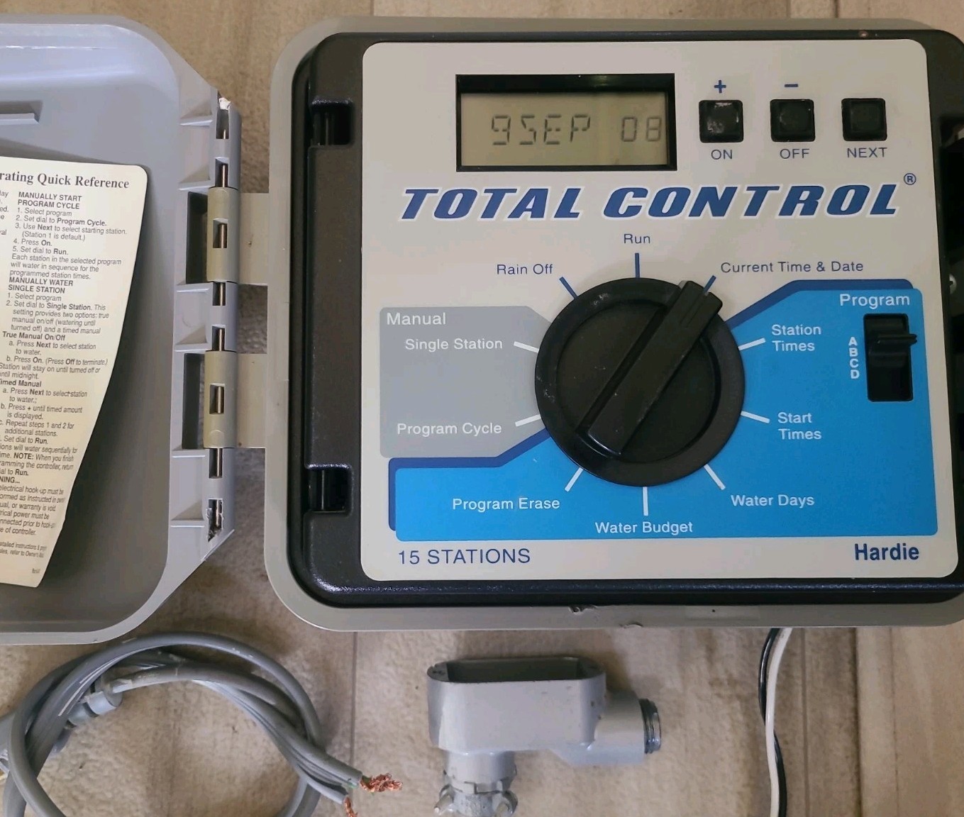 Irritrol Total Control 15 Station Irrigation Contoller TC-15EX-R With Keys