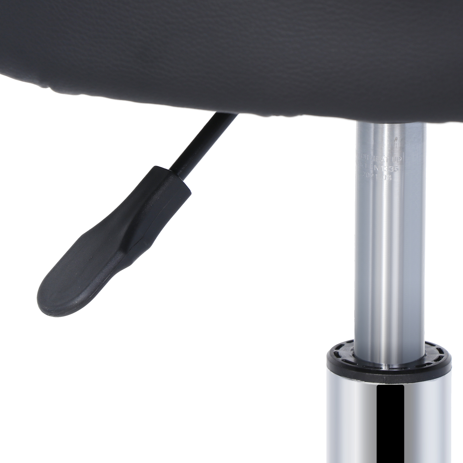 2PC Adjustable Hydraulic Stools Spa Salon Stools Swivel chairs Thick Pad Black