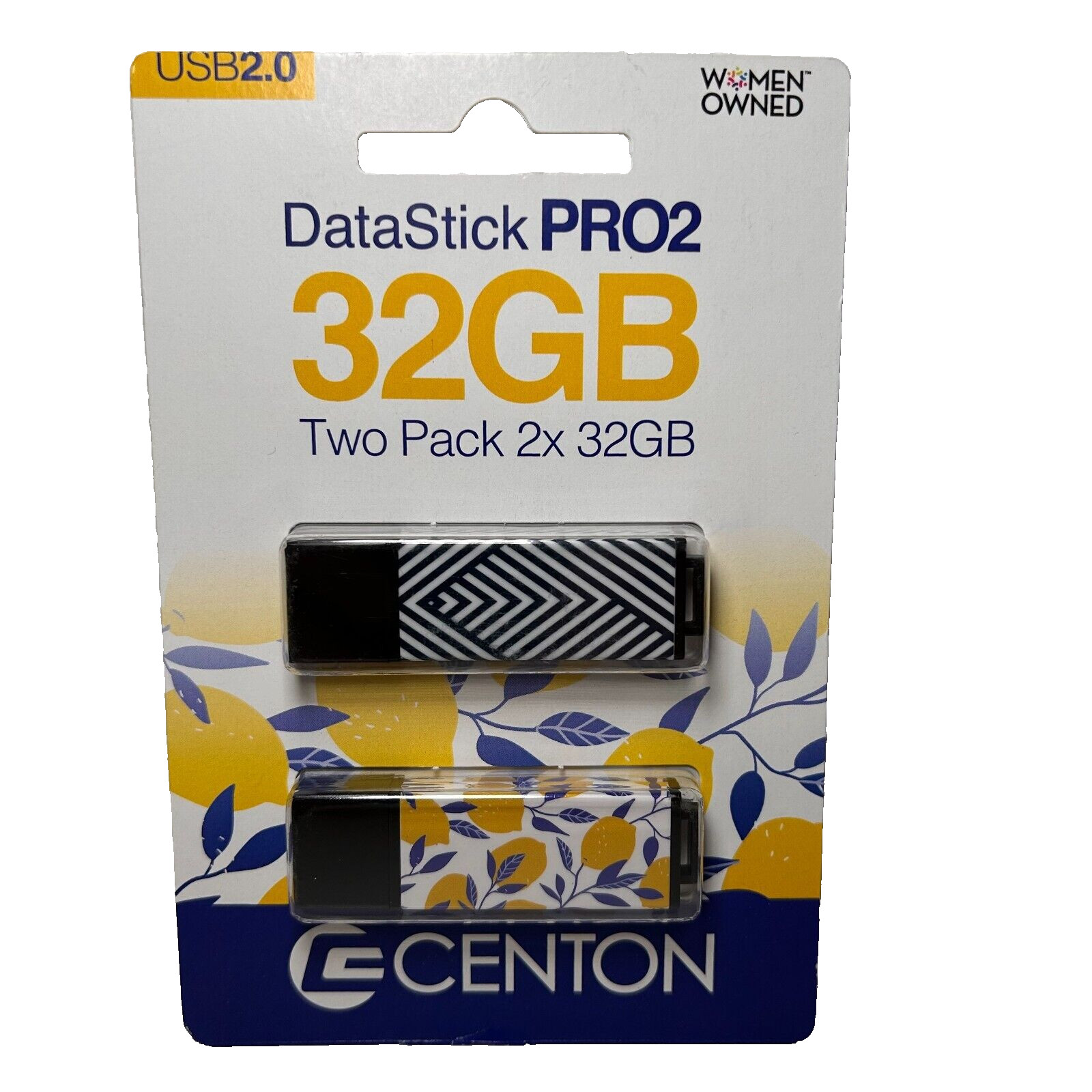 10 Total Drives 5x Centon USB 2.0 Datastick Pro2 Two Pack 32GB Multi color