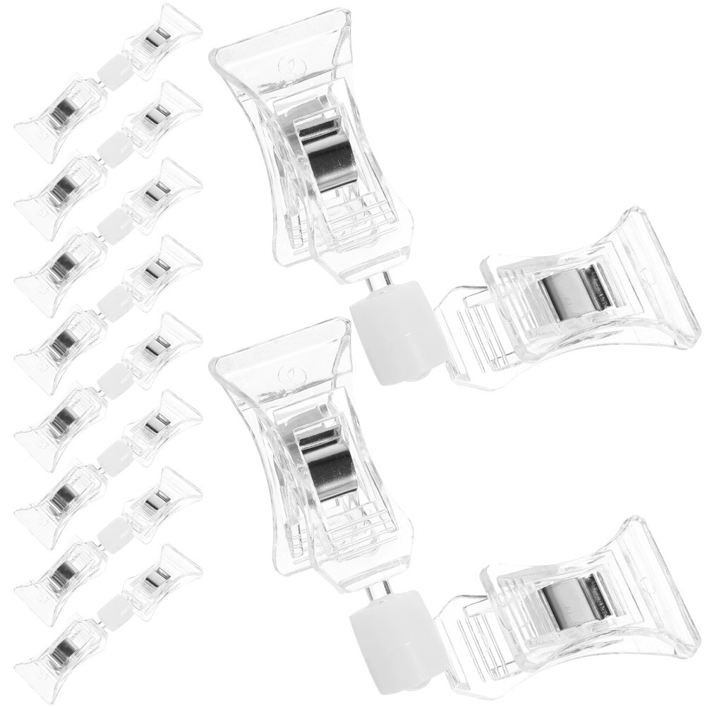 10Pcs Multi Function Plastic Sign Holders Swivel Clips for Store Shelves