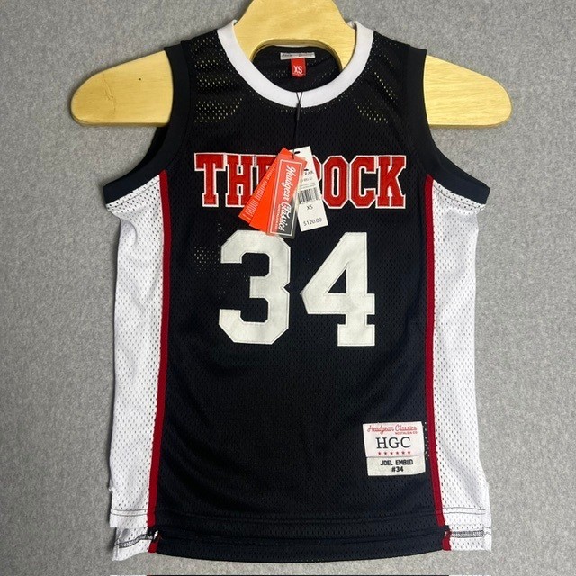 NWT $120 Headgear Classics Joel Embiid High School The Rock #34 Jersey Size XS