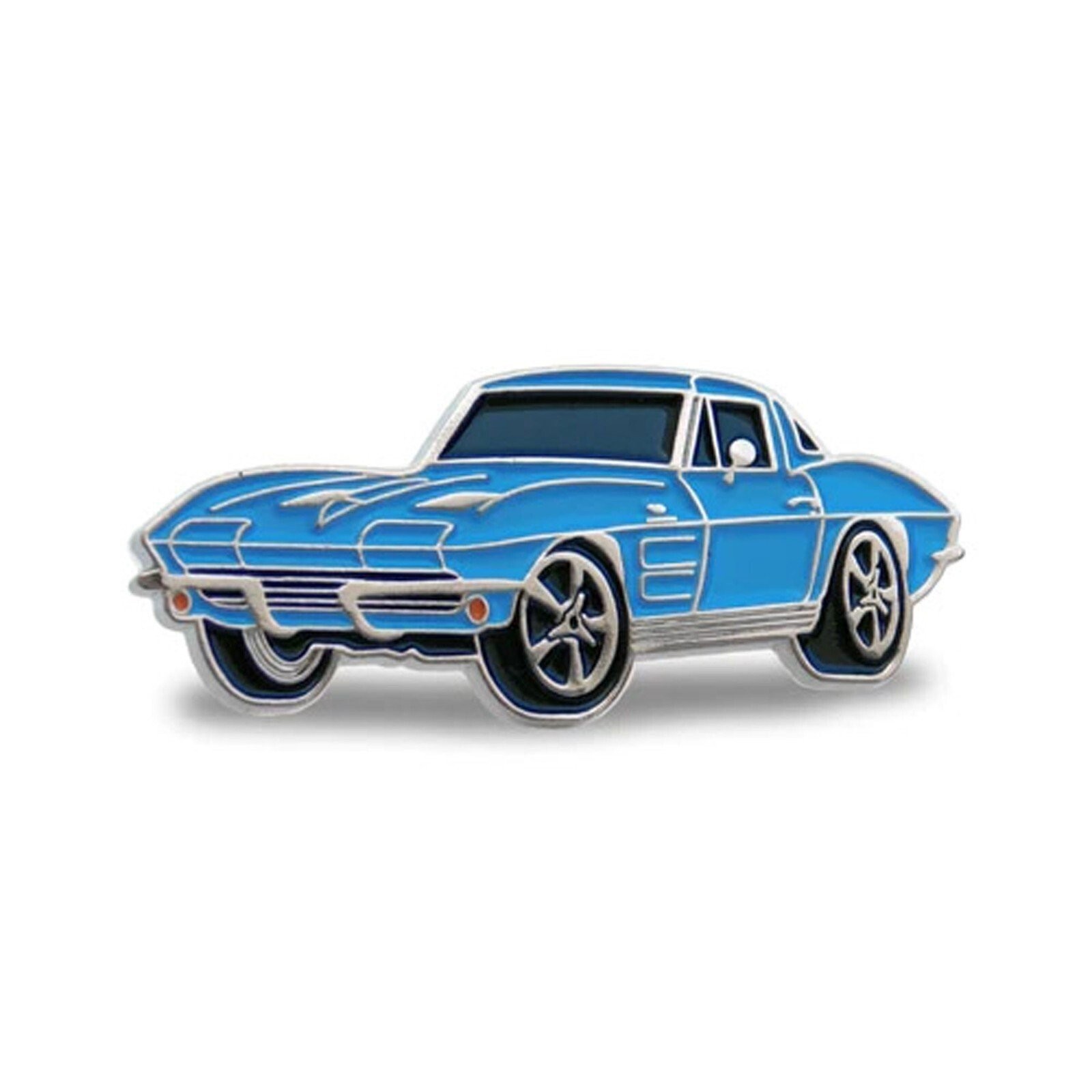 1963-1967 C2 Corvette Blue Hat Lapel Pin
