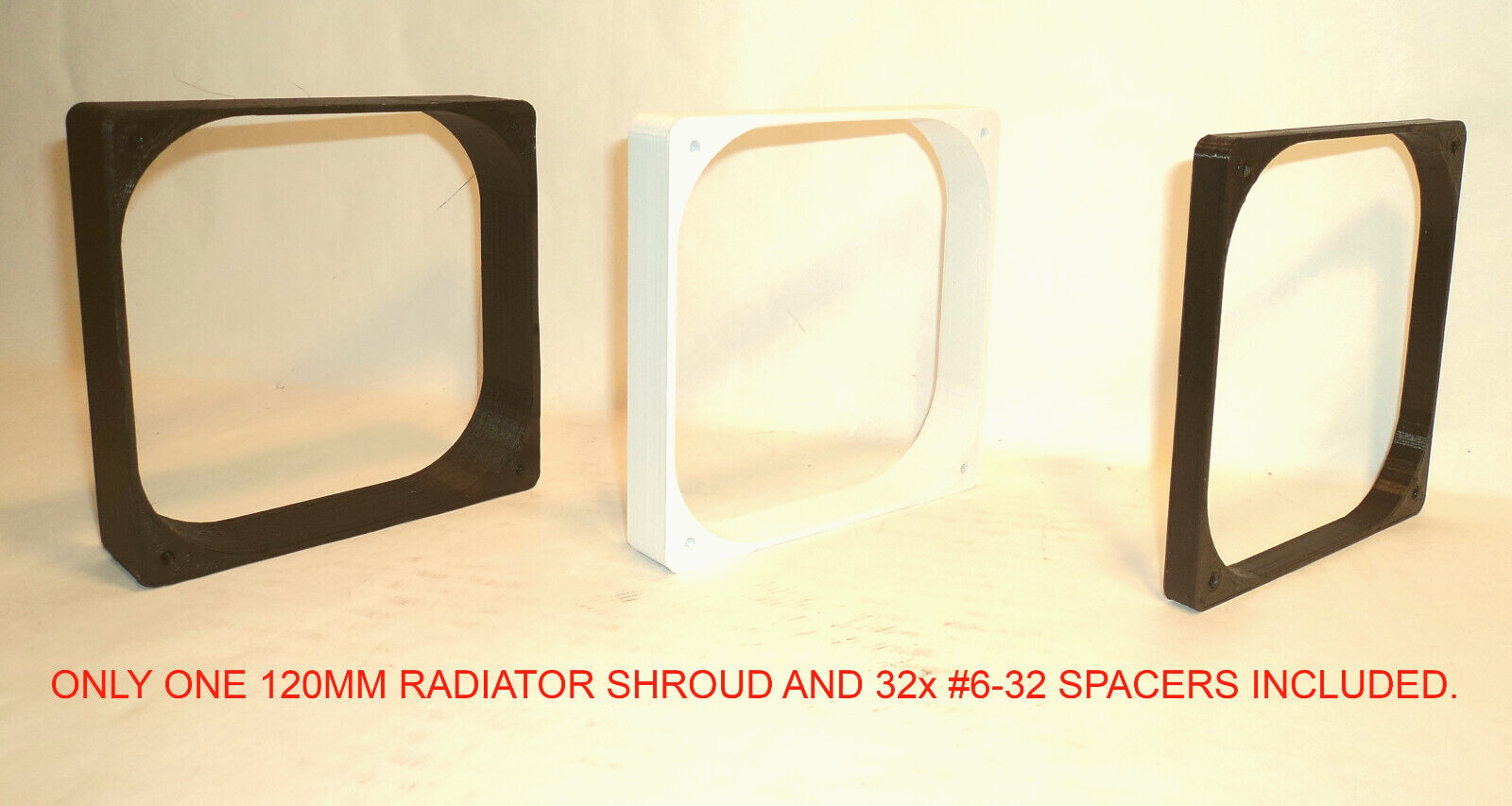 120mm 240mm 360mm AIO Radiator Shroud Computer Fan PC Case Mod Custom Airflow