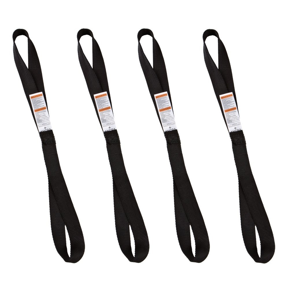 Ancra Tiedowns 18" Soft Touch - Tie Down Extension Black 4-Pack