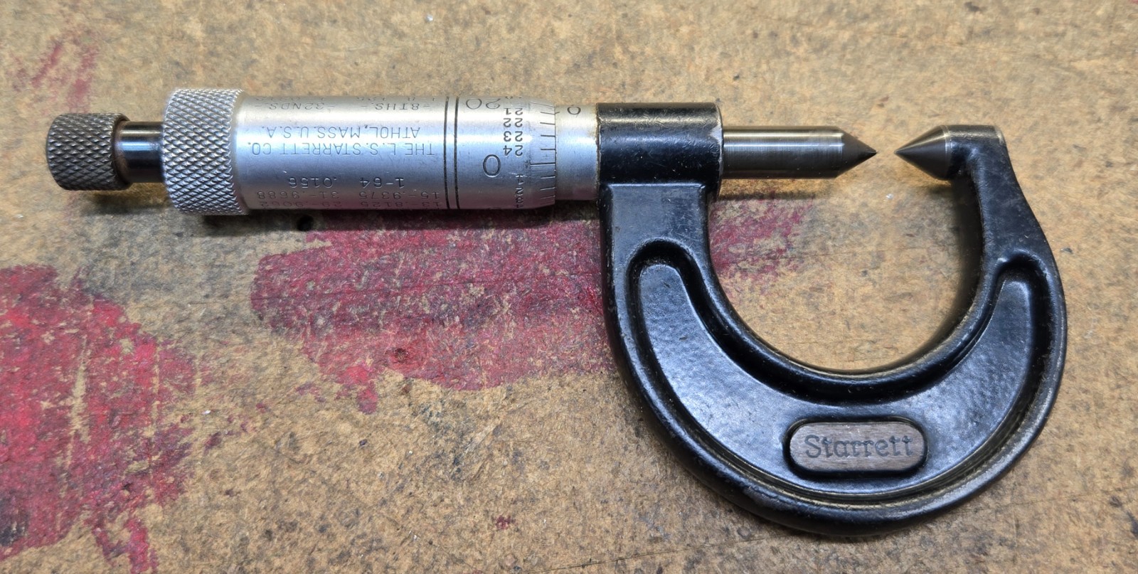 Starrett no. 210A Micrometer 0-1"