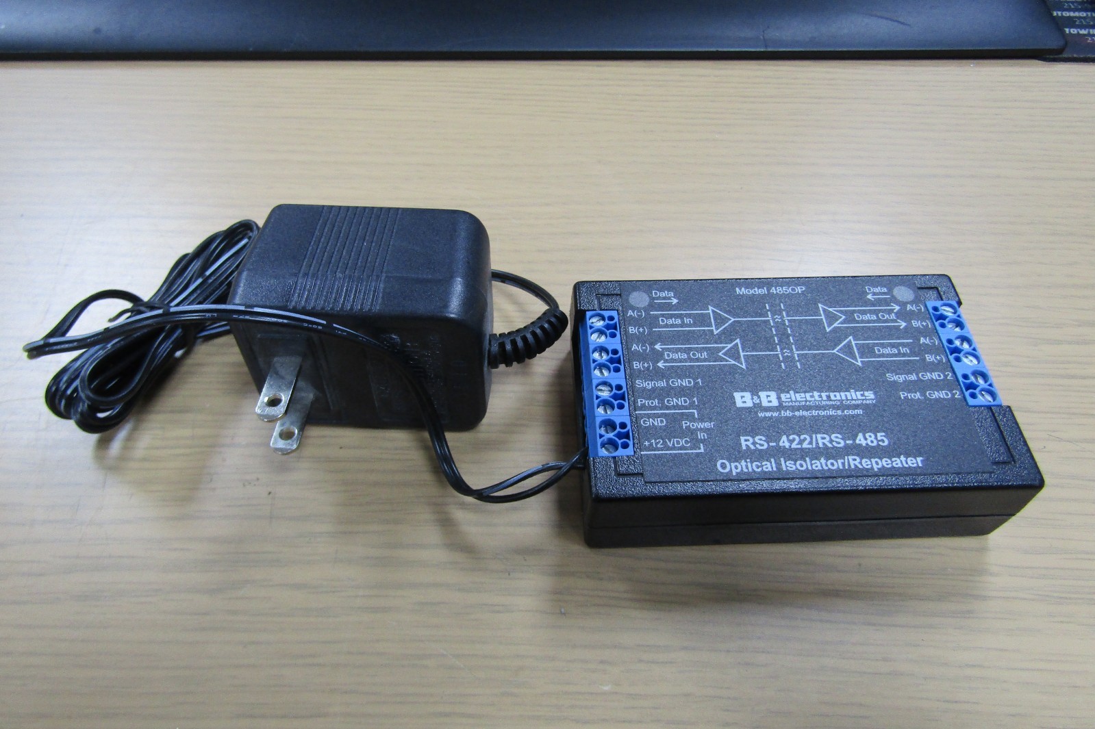 😏 B&B 485OP OPTICAL ISOLATER REPEATER 120 VAC IN 120 VDC OUT RS-422/RS-485