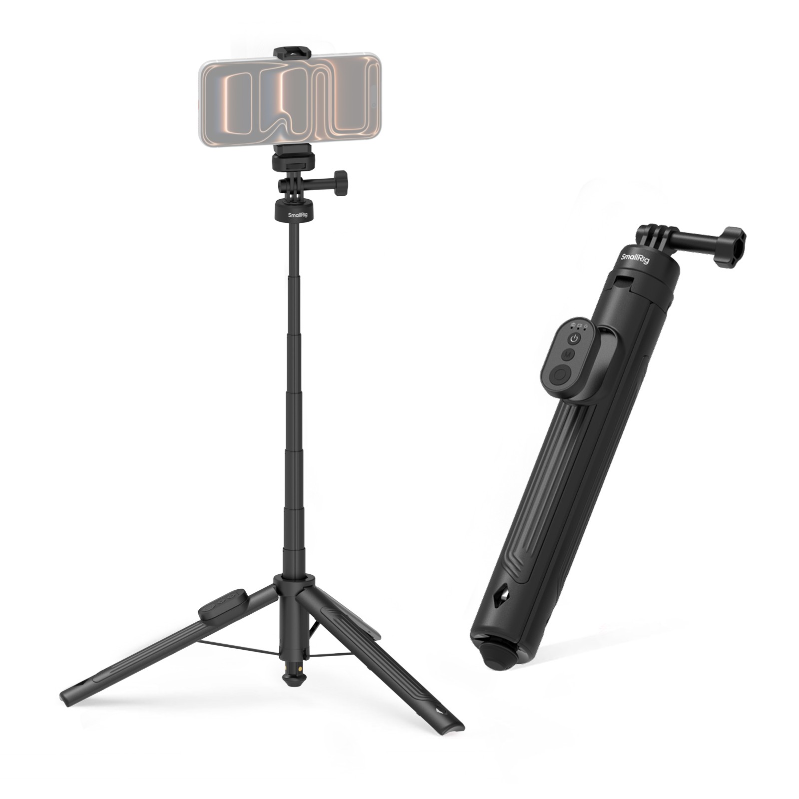 SmallRig 59" Selfie Stick Tripod with Remote Extendable Tripod Stand for DJI