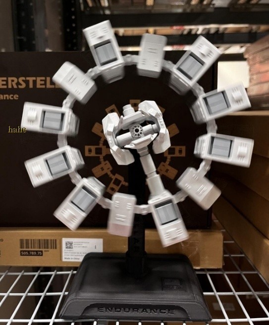 Interstellar Endurance Space Station Rotatable Model 3D Printed Collect Ornament