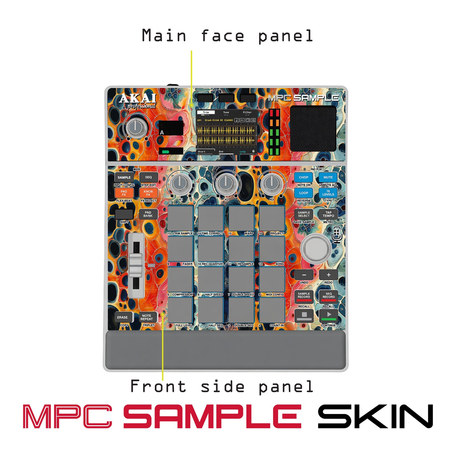 Akai MPC Sample Skin / Liquid Color Flow
