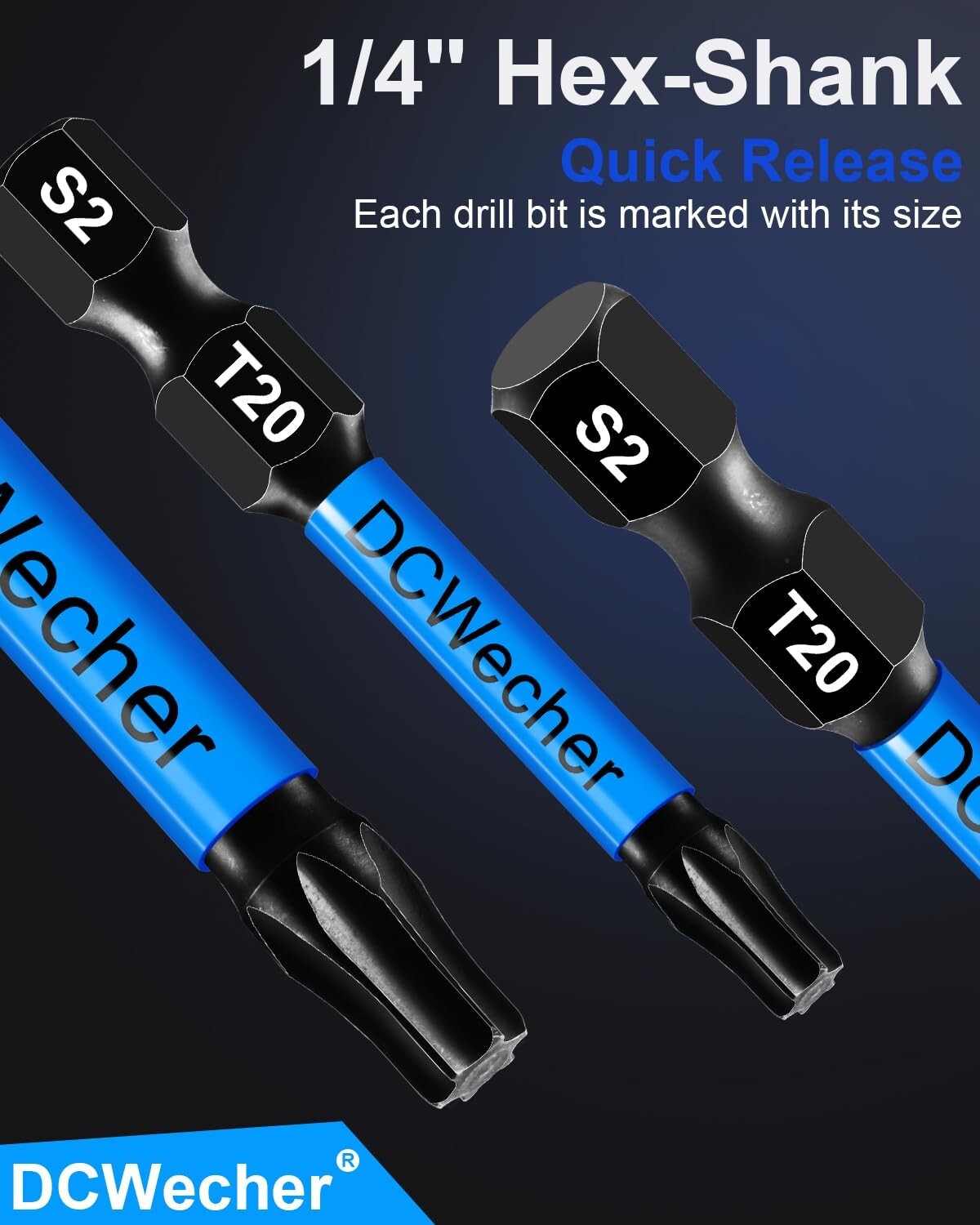 10 Pack T20 Torx Bit 2 Inch Professional-Grade T 20 Torx Screwdriver Bits Tool