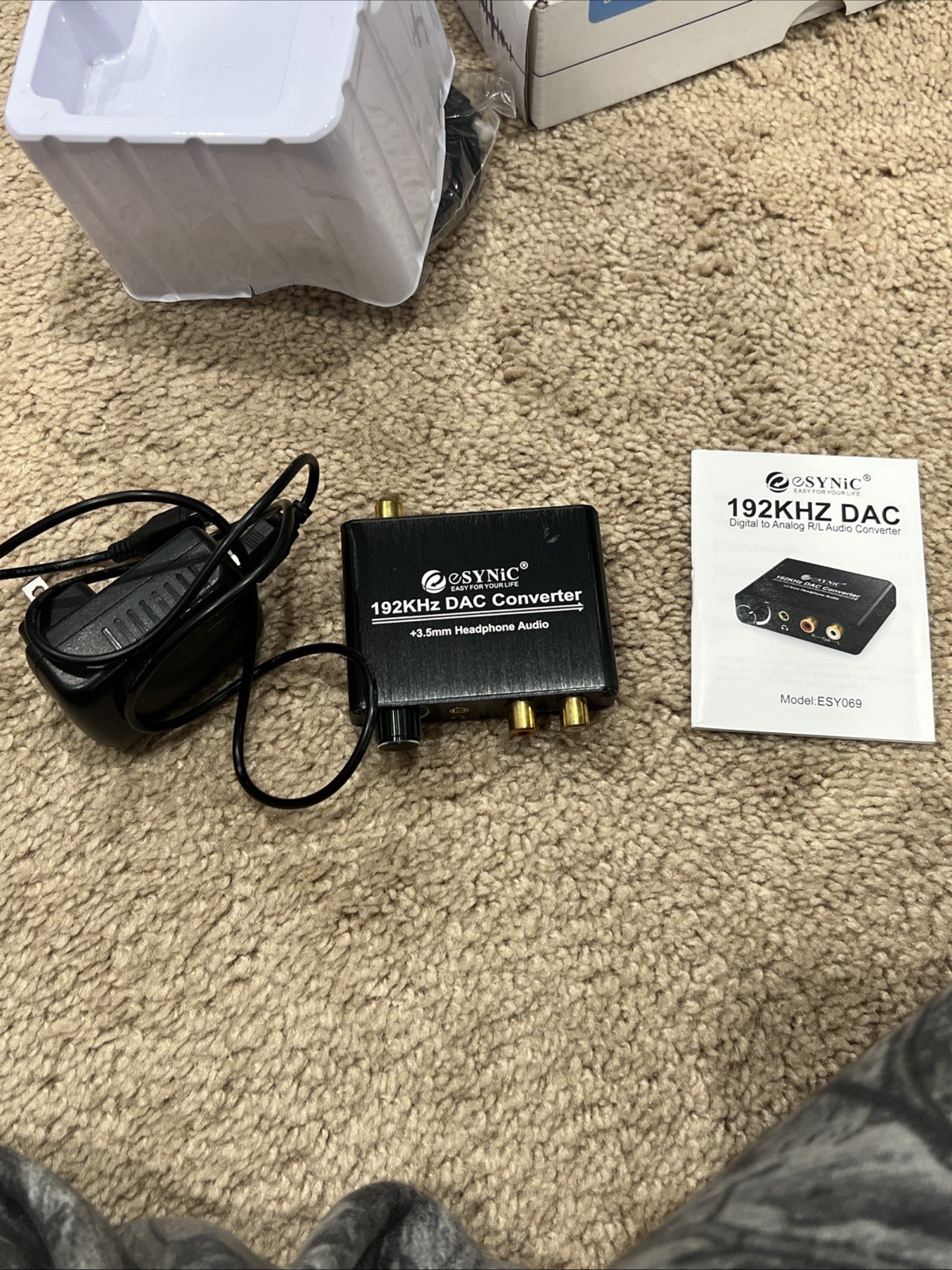 eSynic Professional 192KHZ Digital to Analog Audio Converter Portable DAC