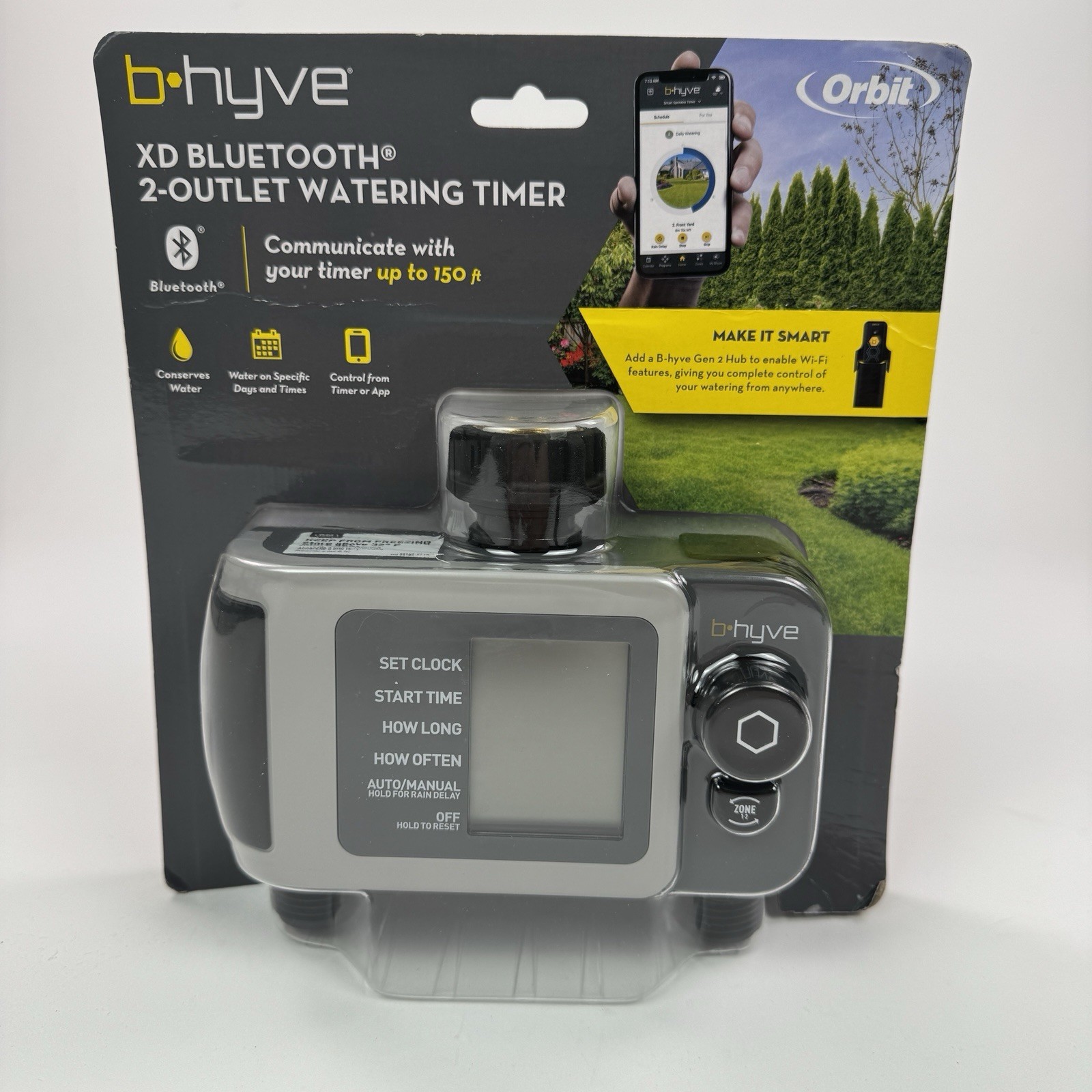 Orbit 24632 B-hyve XD 2-Port Smart Hose Watering Timer with Bluetooth