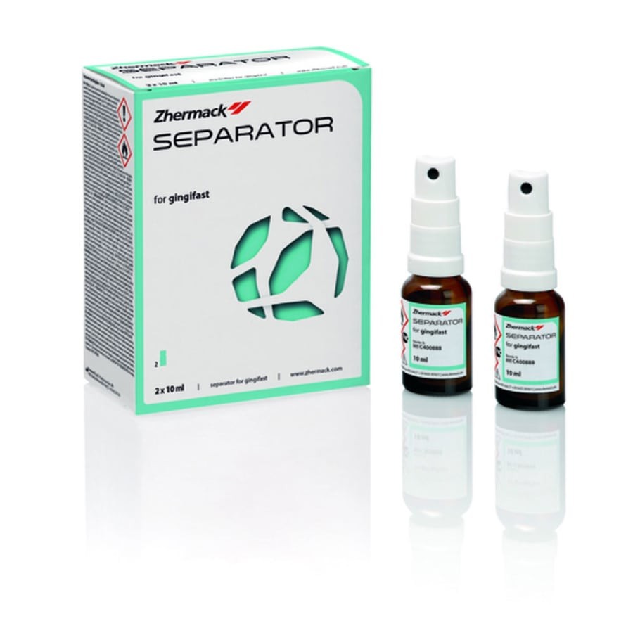 2x10mL Dental Gingival Mask A-Silicone Separator Liquid Bottle Lab Material Set