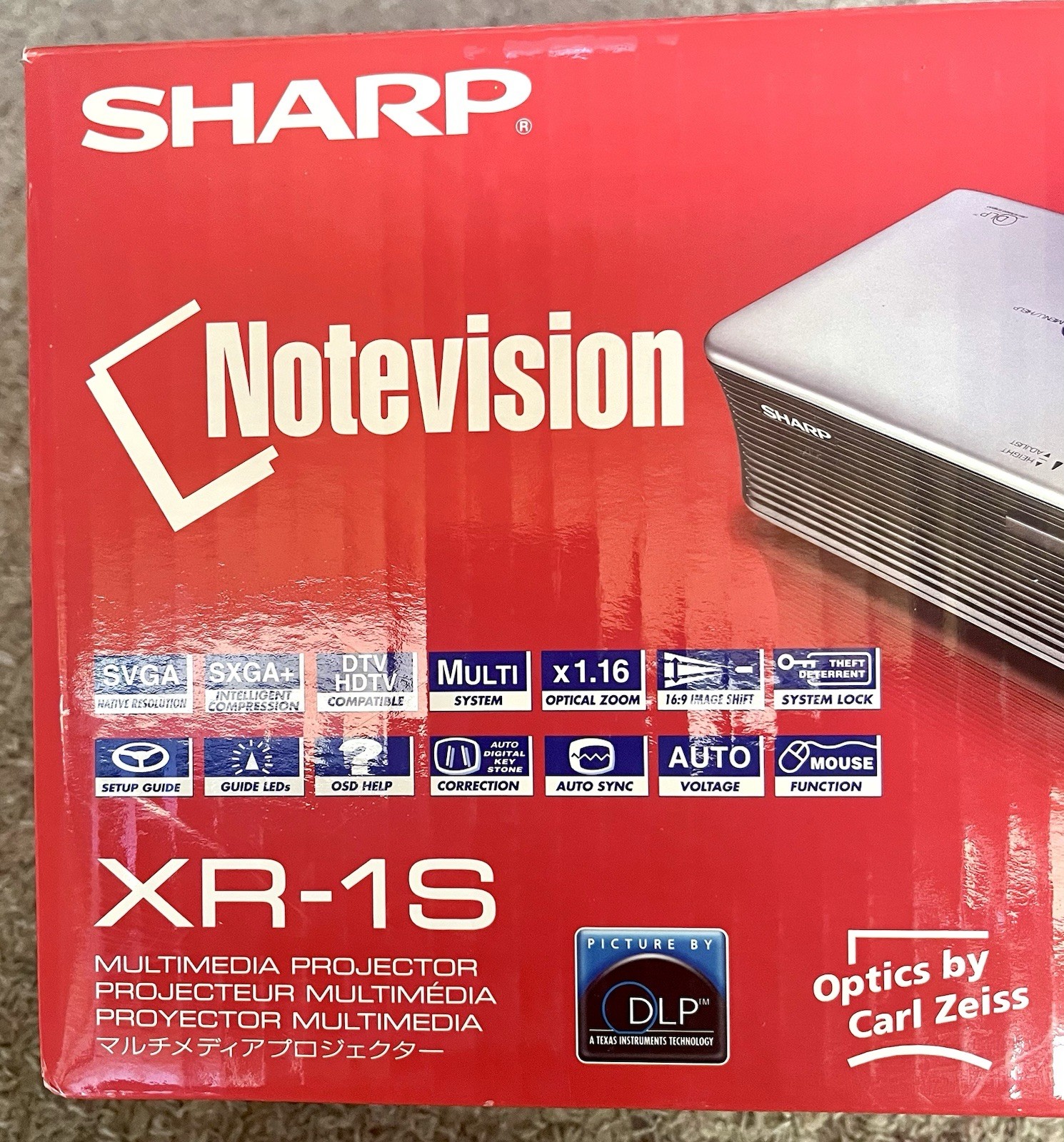 Vintage NOS Sharp Notevision XR-1S Projector - New