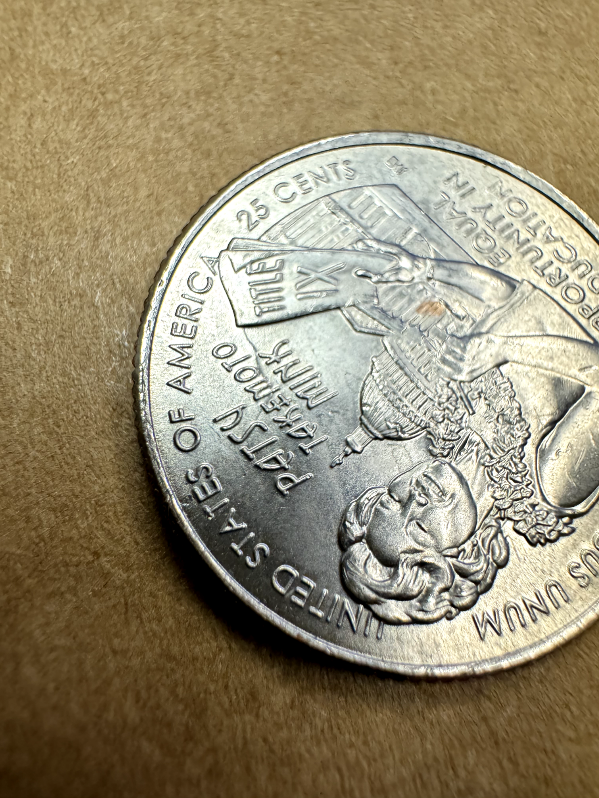 2024-P Patsy Takemoto Mink - DIE CLASH ERROR QUARTER - Beautiful Coin!