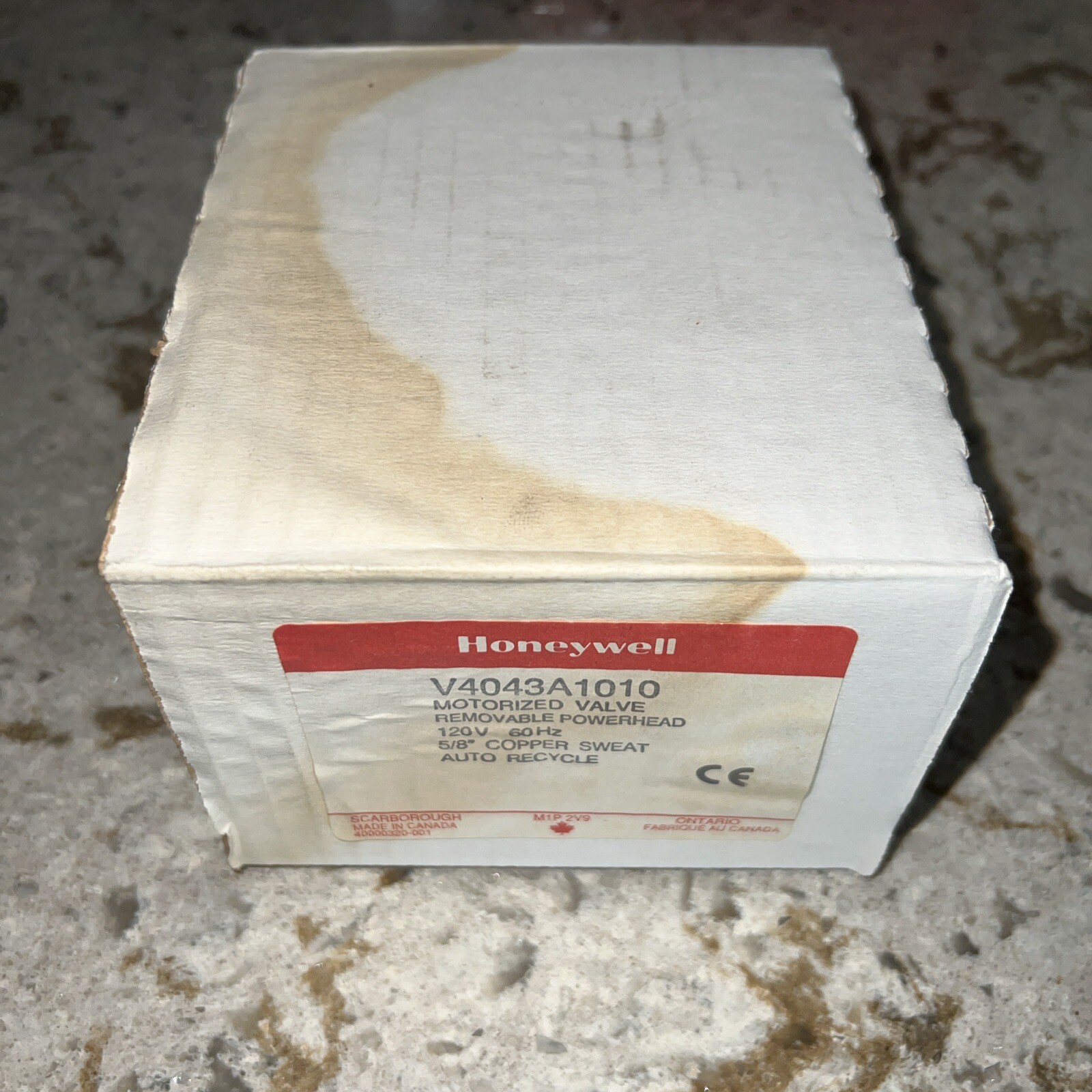 HONEYWELL V4043A1010 2-WAY ZONE VALVE. 1/2" SWEAT. 120V. 3.5 CV. BRASS Canada