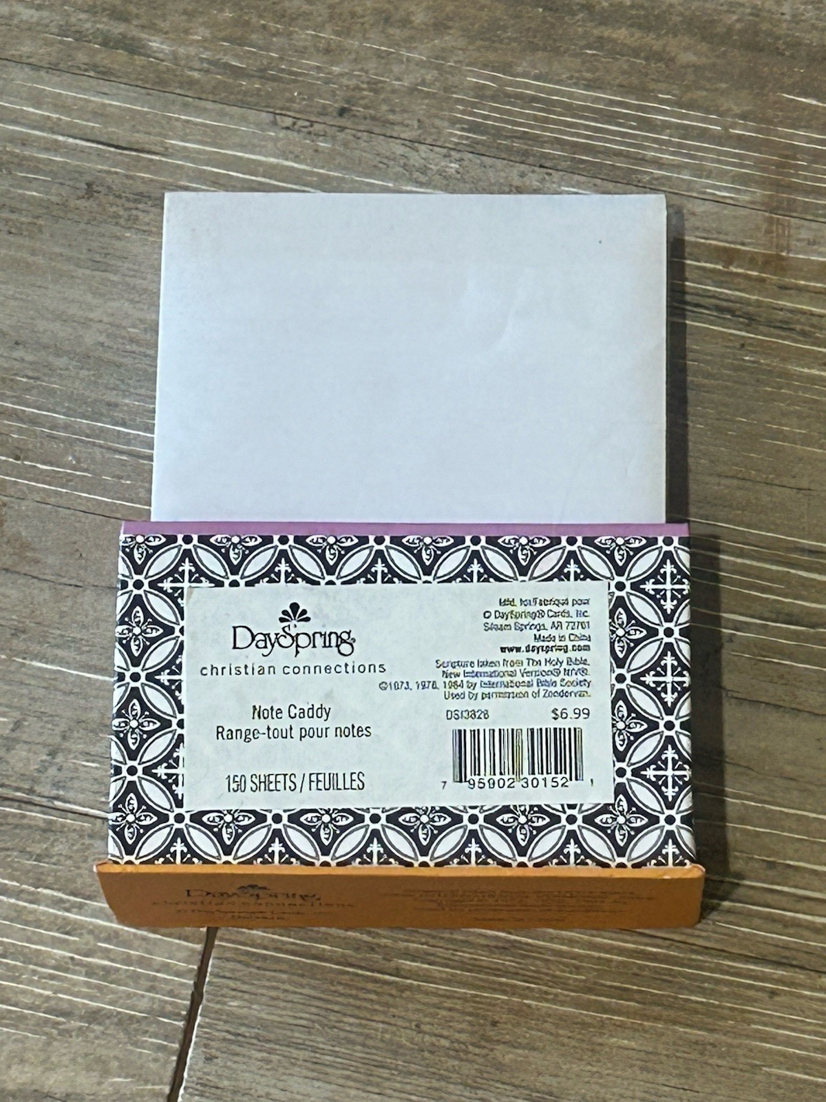 VTG DAYSPRING Note Caddy Psalm/Number Verses 150 Sheets 3 Note Pads Notes Lists