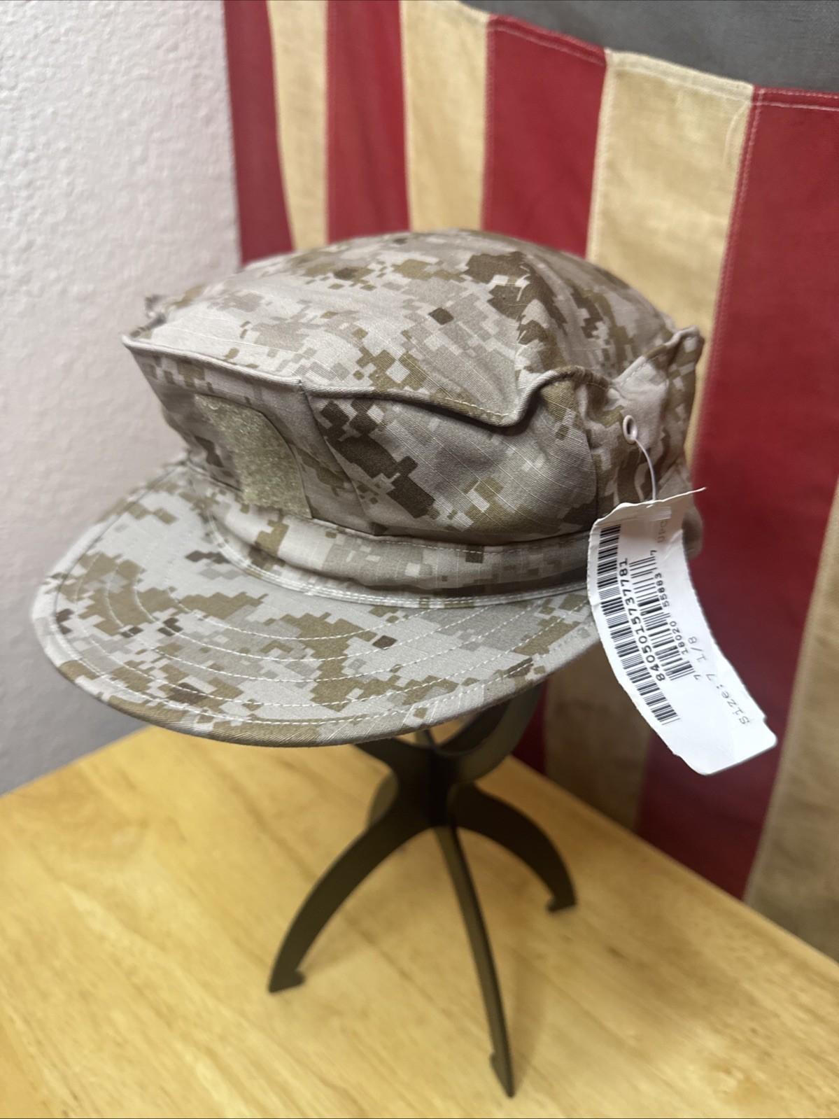New 7 1/8 USN COVER GARRISON MARPAT DESERT US Navy CORPSMAN CAP HAT F318