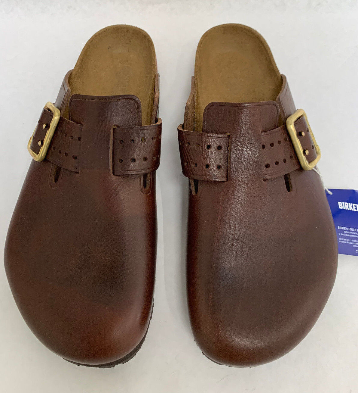 Birkenstock New with Box Boston Bold Gap Roast Leather Regular Width Select Size