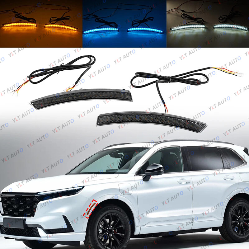 For Honda CRV CR-V 2023-2024 LED DRL Wheel Side Marker Lamp Turn Signal Light