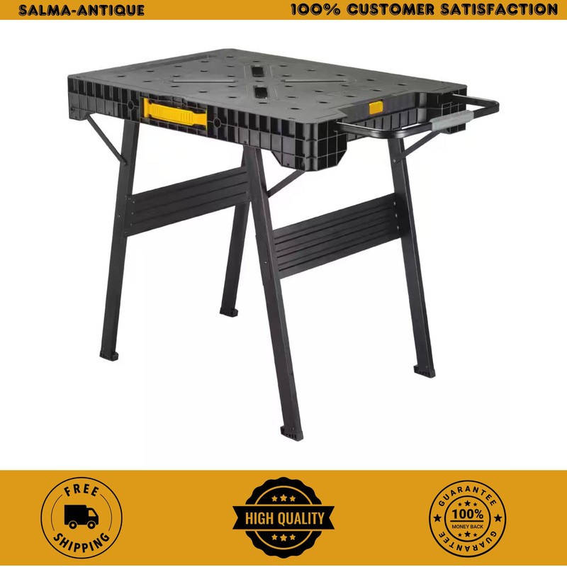 DEWALT 33 in Folding Portable Sawhorse Workbench Heavy Duty Plastic