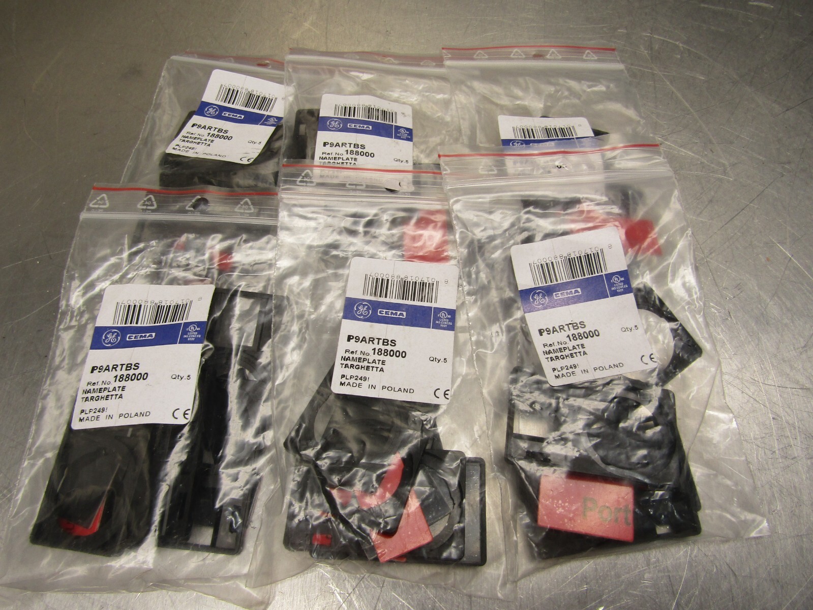 GE P9ARTBS Lot of 6!