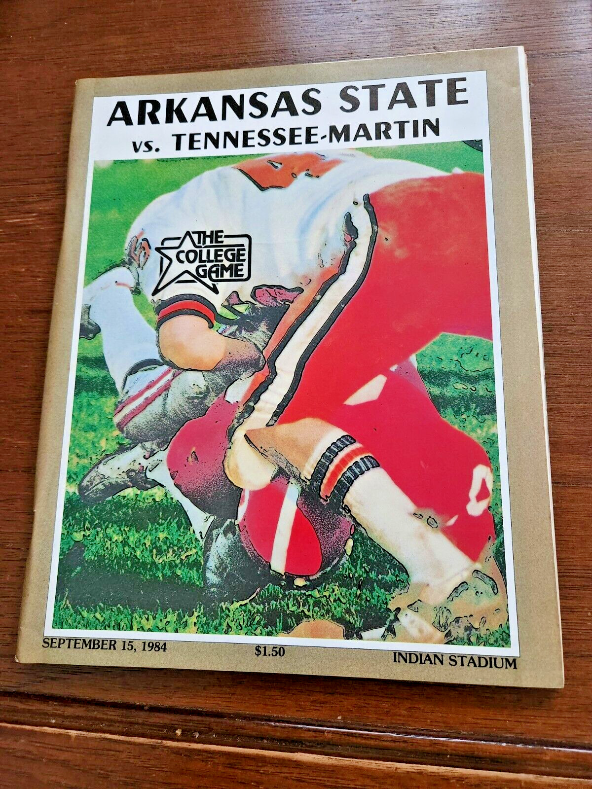 1984 ARKANSAS STATE vs TENNESSEE MARTIN Football Program September 15, 1984