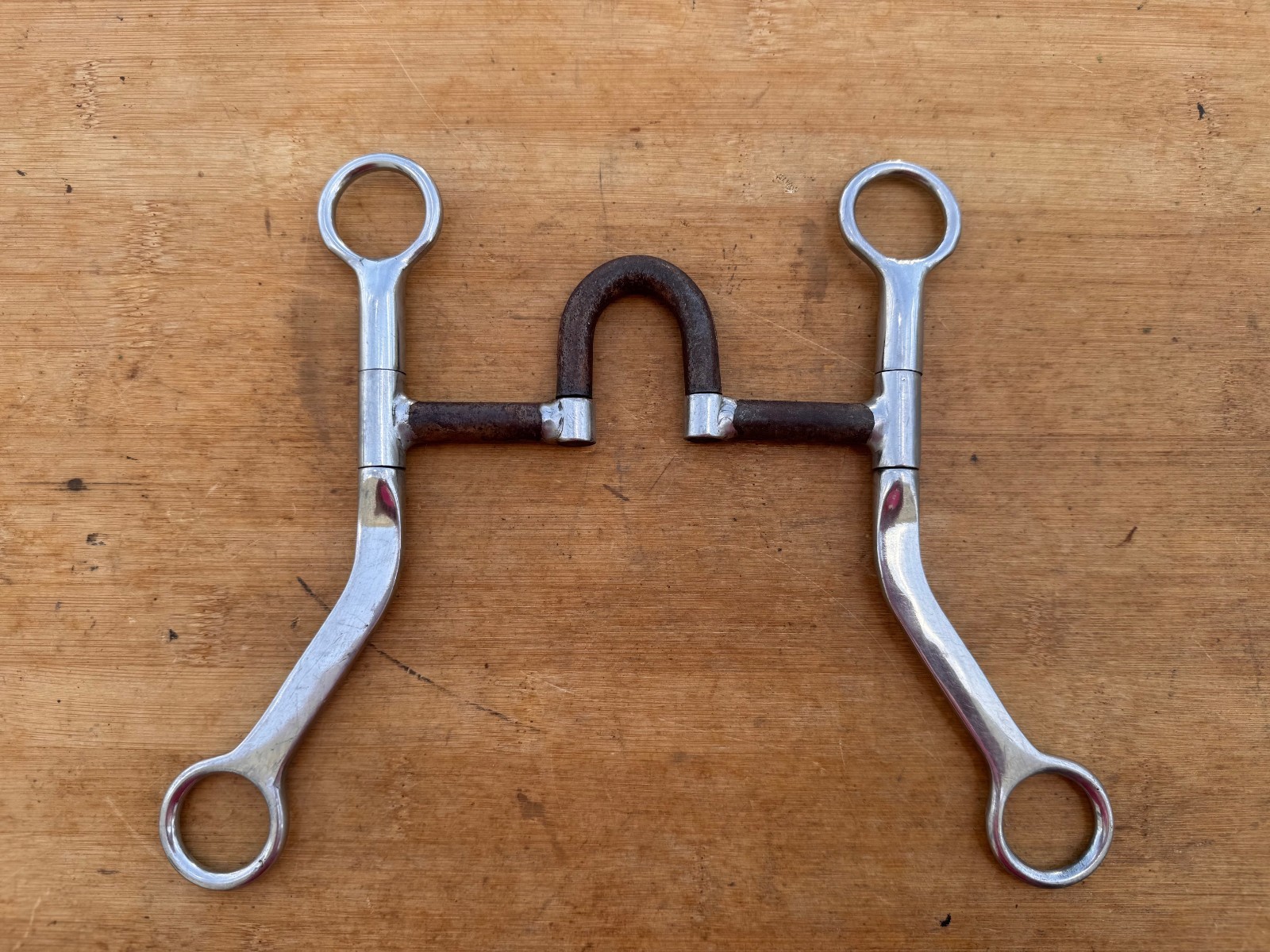 Flat Cheek High Port Western Correction Port Bit ~  5" Mouth
