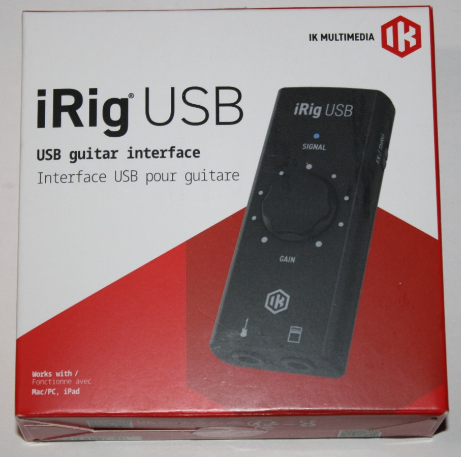 IK Multimedia iRig USB USB-C Guitar Recording Interface NEW
