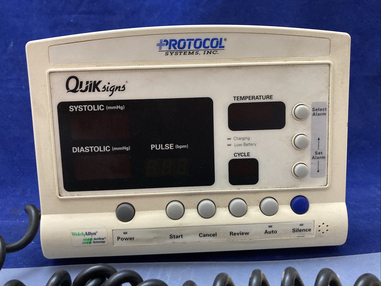 Welch Allyn WABTP0412 Protocol QuikSigns BP Vital Signs Monitor