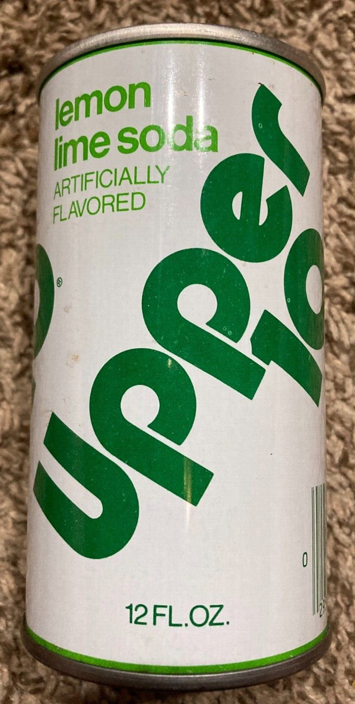 VINTAGE UPPER 10 LEMON LIME SODA PULL TAB STEEL CAN