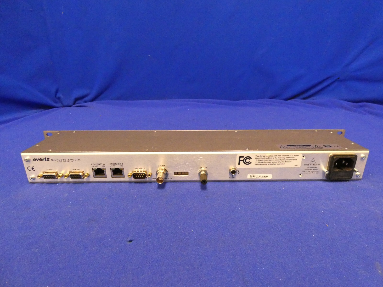 Evertz CP-1000E Quartz Router Control Panel