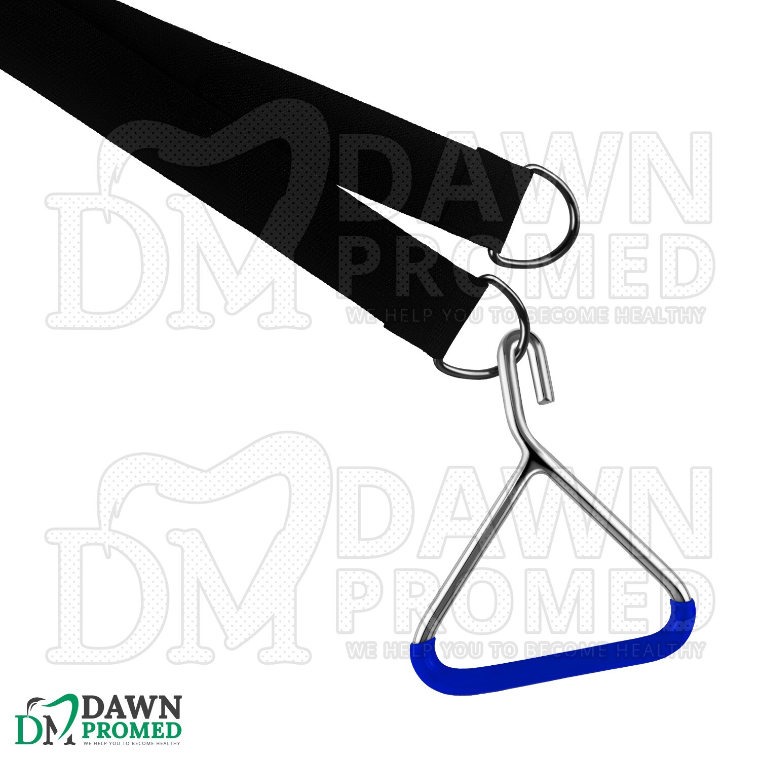 6 Pcs Nylon Calf Pulling Strap 30" 45" & 60" With OB Handle Set For Cattle Birth