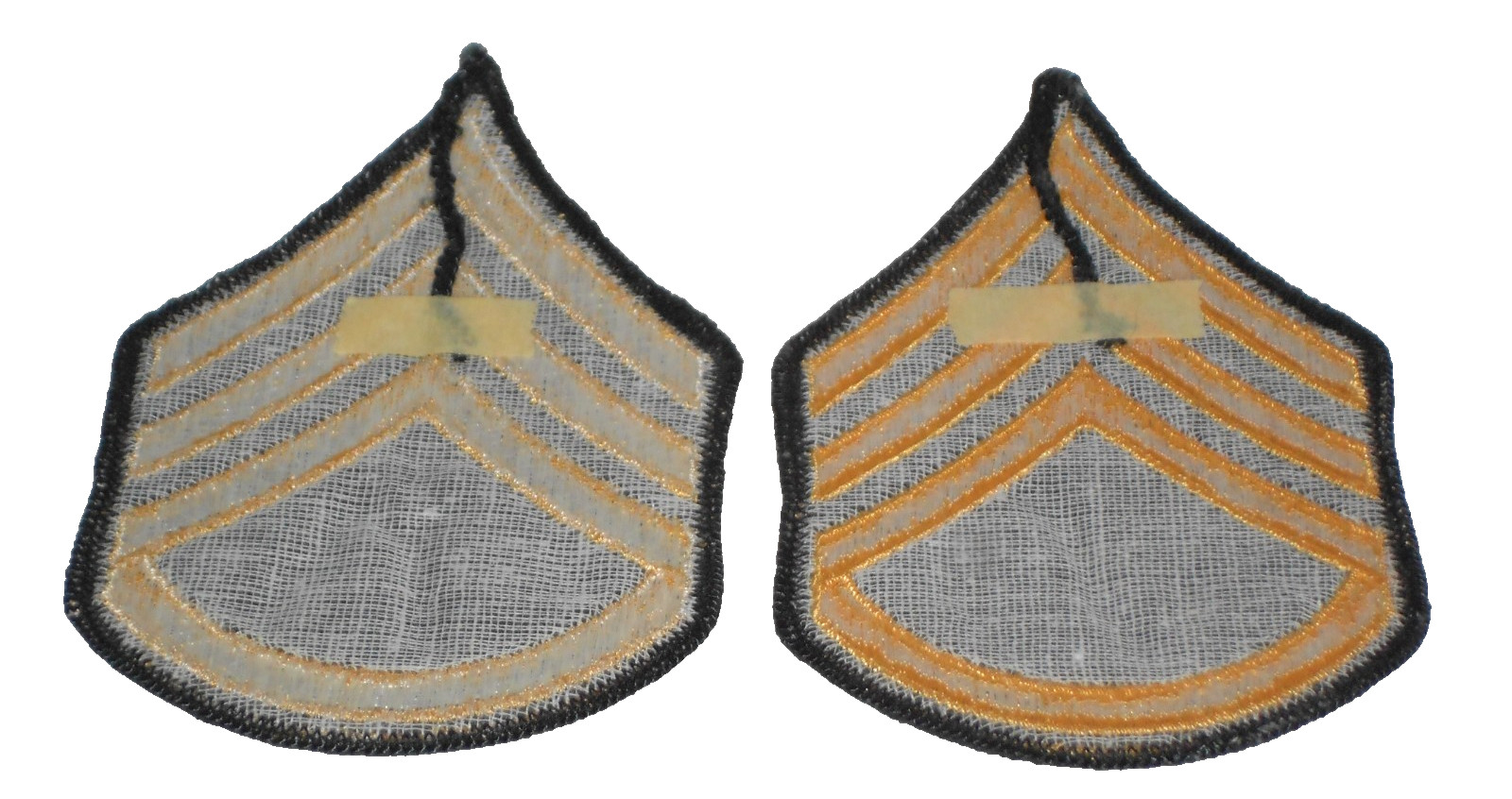 US Army SSG E6 Staff Sergeant Class A Sleeve Patch Chevron 1 Pair Male Sew On