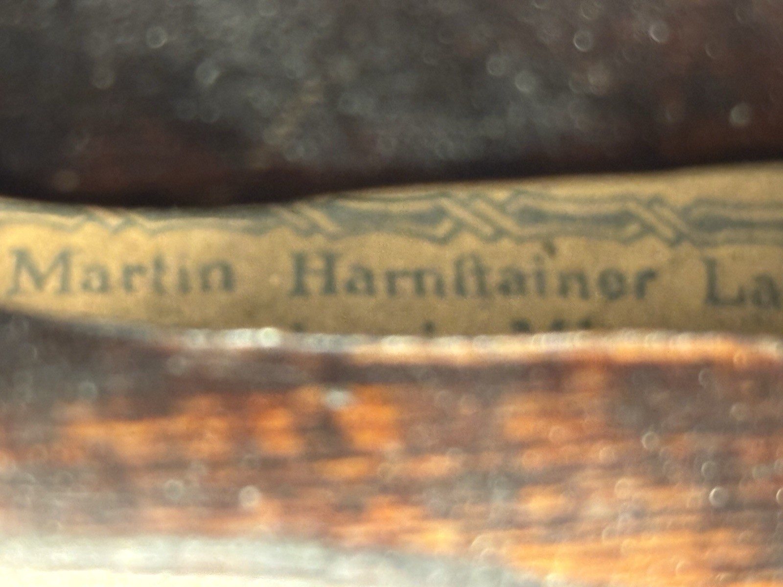 Old Martin Harnftainer laut-und geigenmacher in Mittenvvald Dated 1778 Violin
