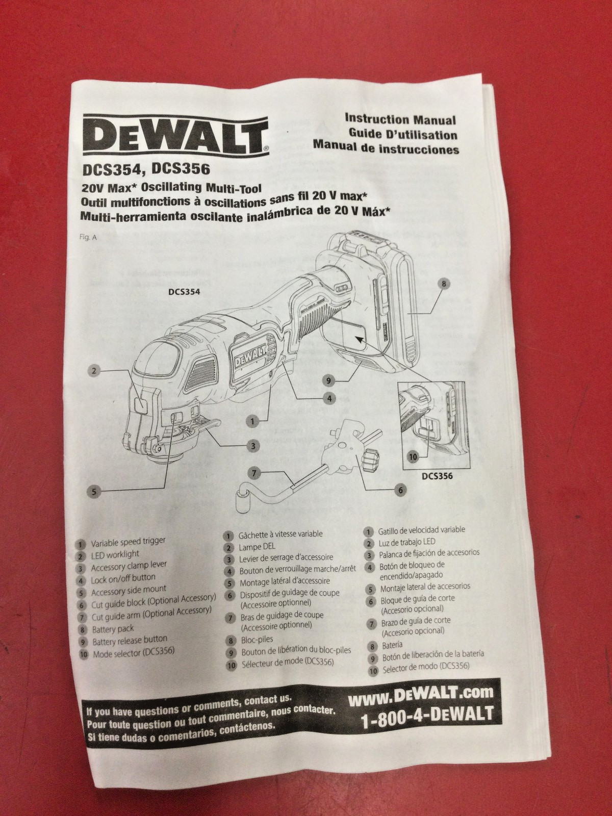 DeWalt DCS354B Atomic 20V MAX* Brushless Cordless Oscillating Multi-Tool*NIB*