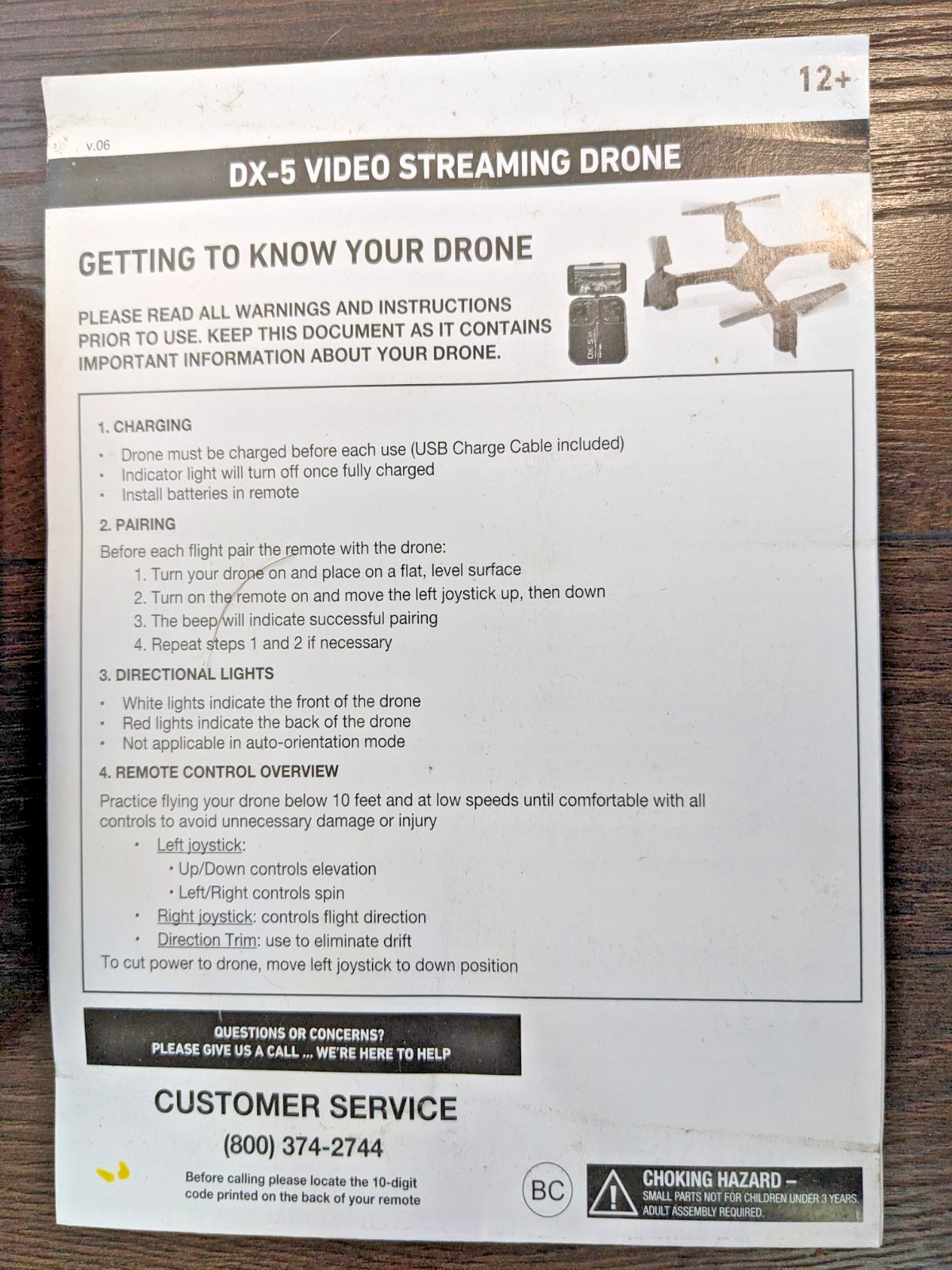 Sharper Image DX-5 Streaming Drone with Auto Pilot System / Tested / Never Used