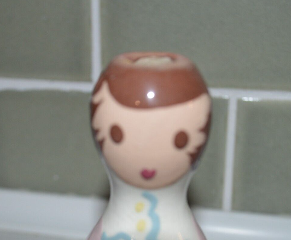 Vintage Darn It Doll Cleminson Pottery Darning Egg Sewing 1940s