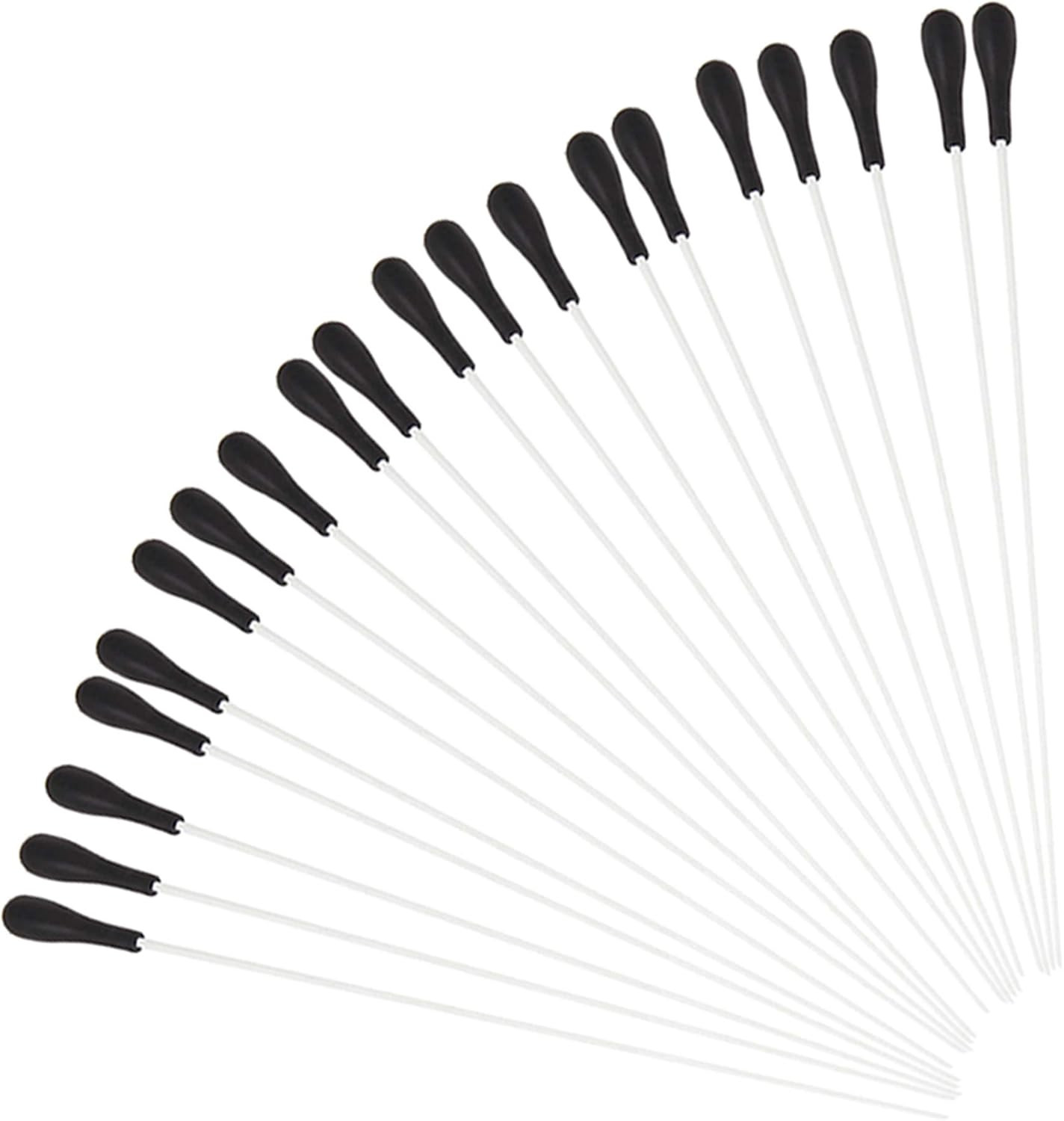 Fibre Glass Orchestra Conductor Batons with Black Handle, 15.16 Inch, Set of 20