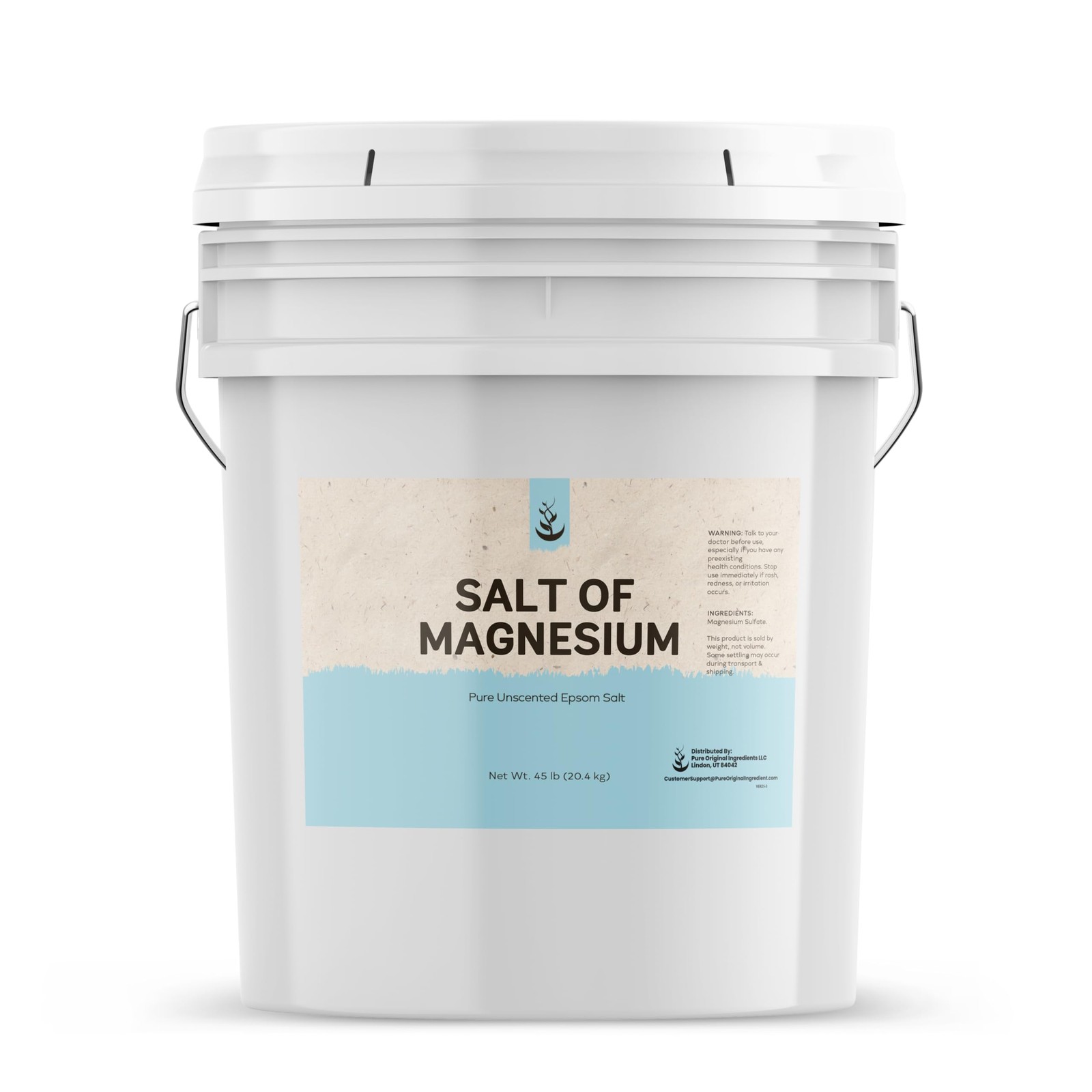 Pure Original Ingredients Salt of Magnesium 5 Gallon Pure Epsom Salt,