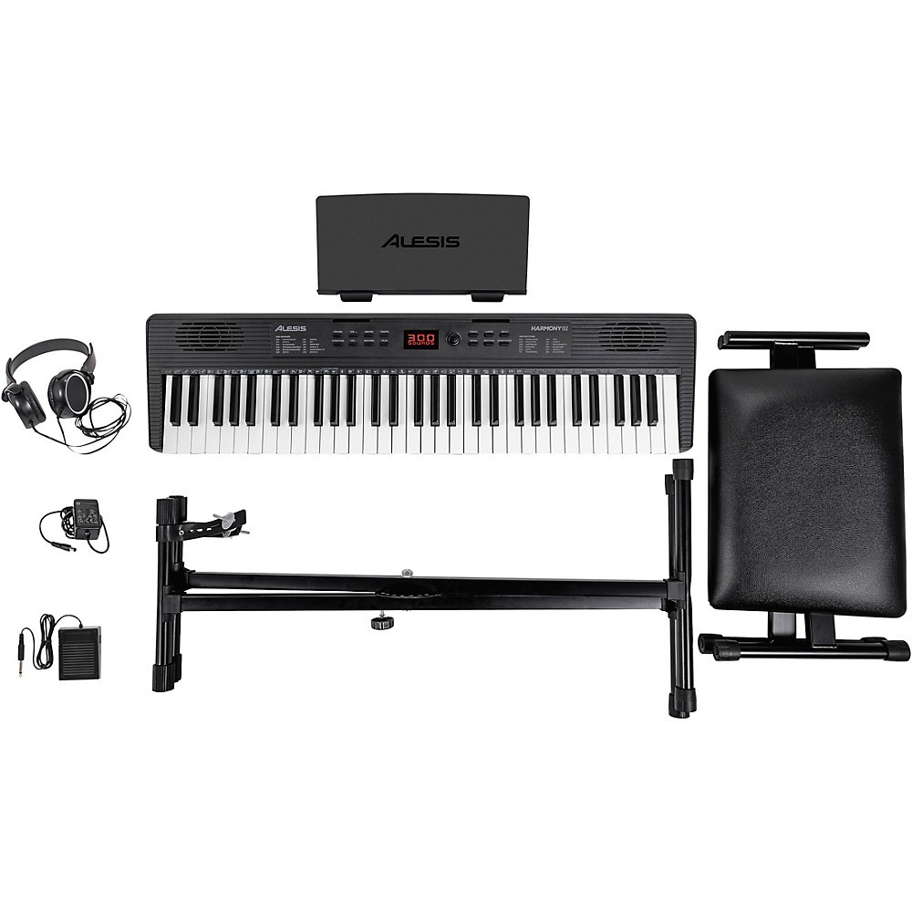 Alesis Harmony 61 MK4 61Key Portable Keyboard Package
