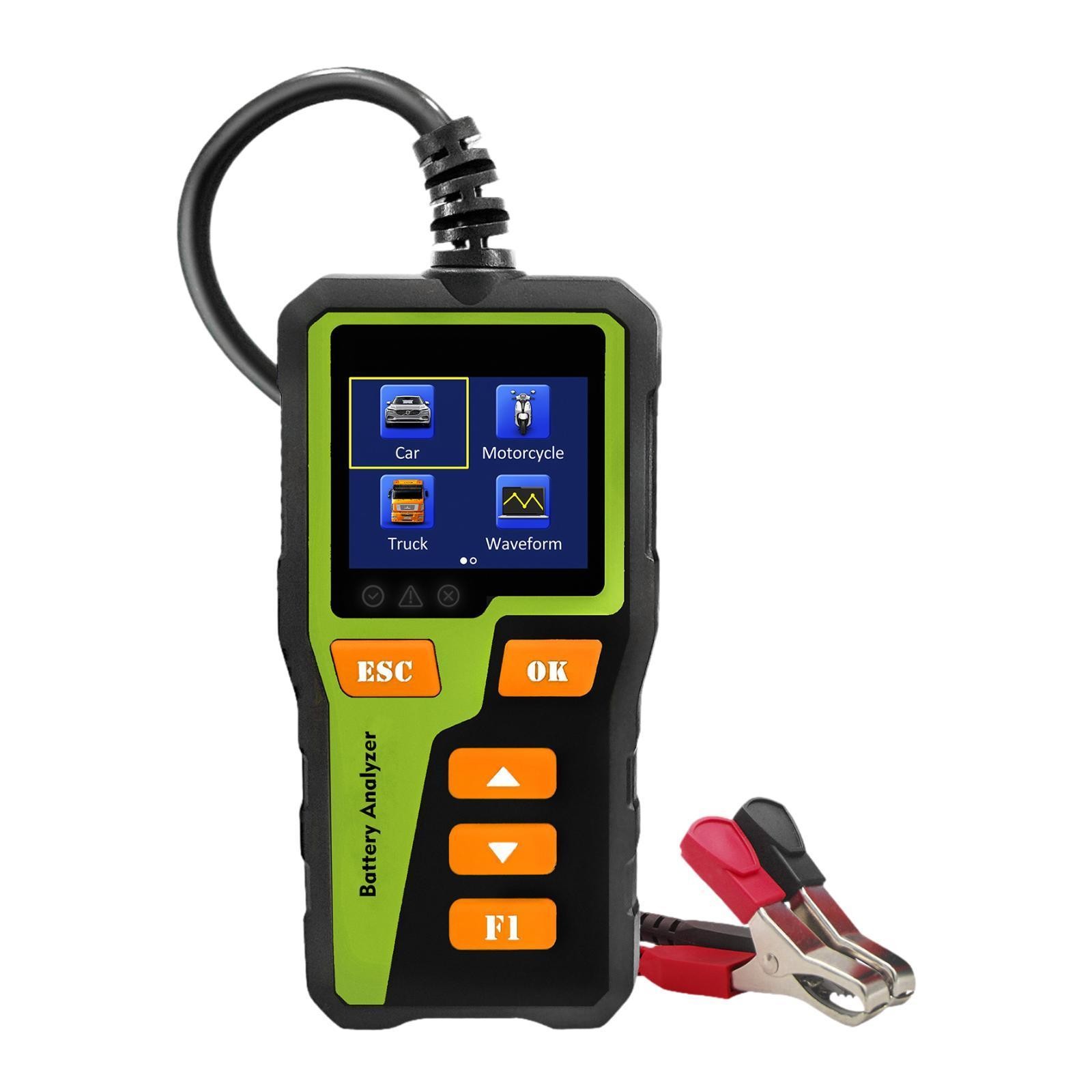 Digital Car Battery Tester Real Time Waveform CCA Battery Load Tester 5-30V Auto