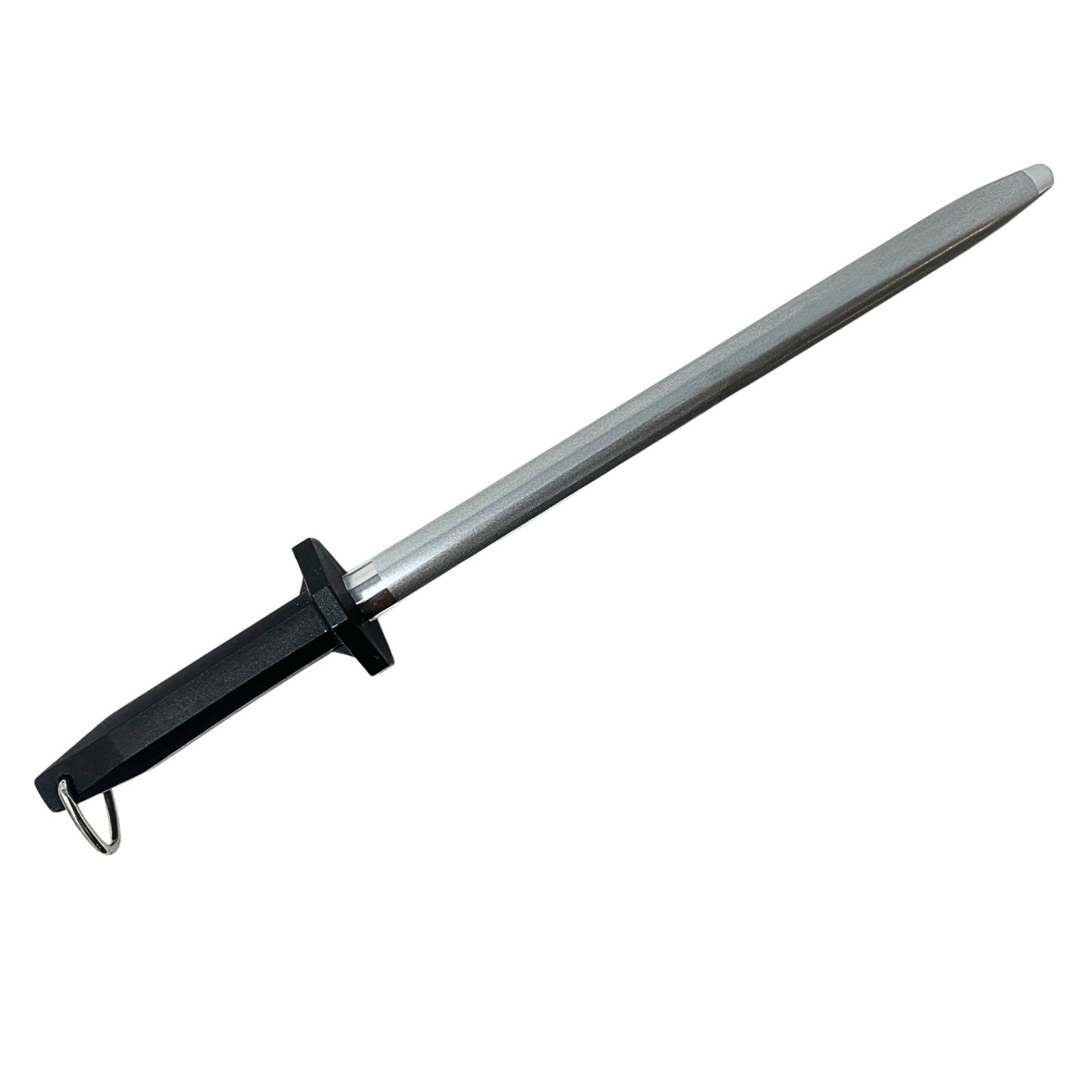 12-Inch Round Diamond Solid Steel Sharpening Rod